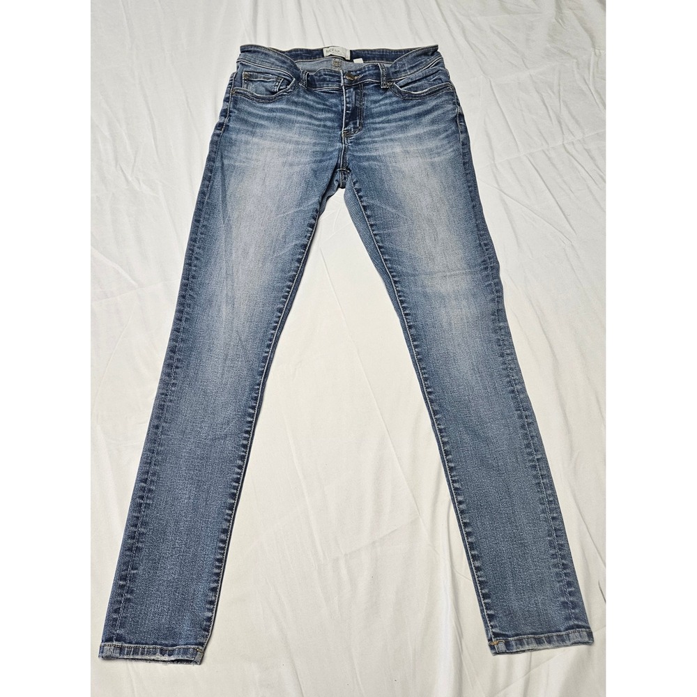 BKE Payton Skinny Jeans Womens 29R Blue Medium Wash Distressed Low Rise Denim